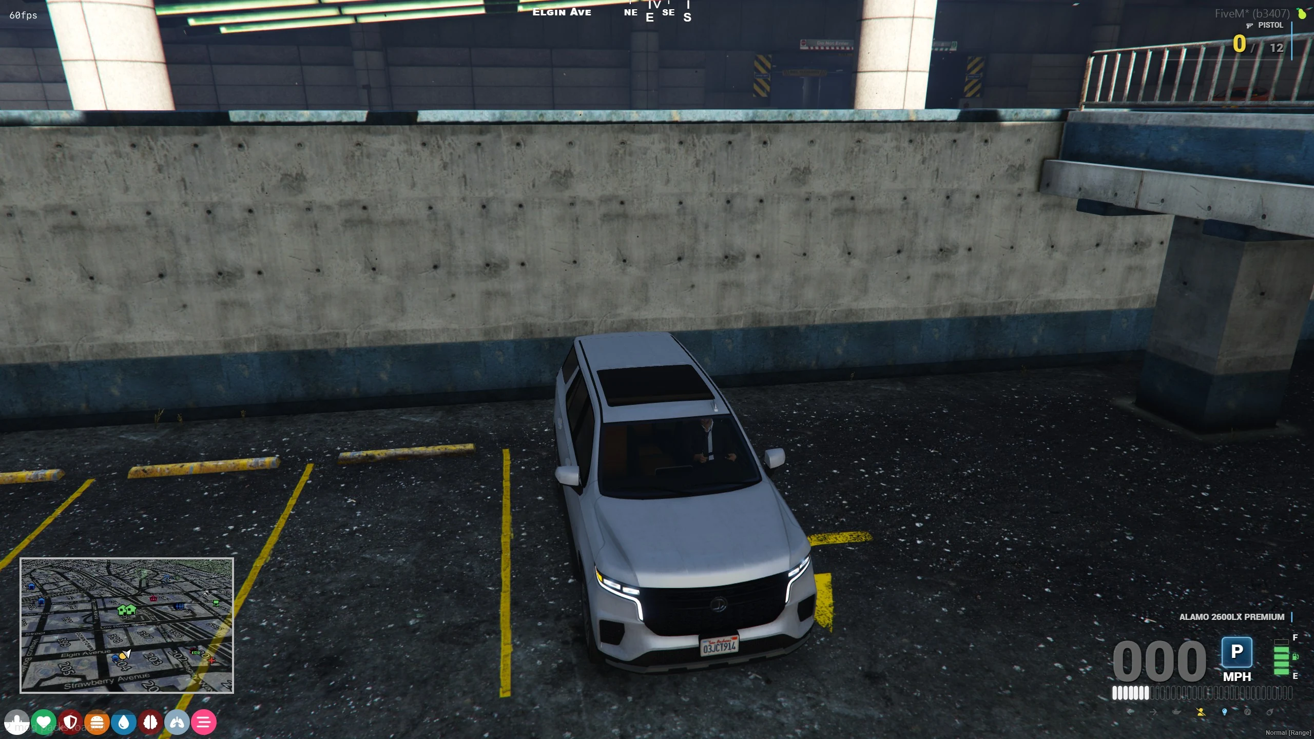 Updated ps-hud vehicle interface showing driving and vehicle information.