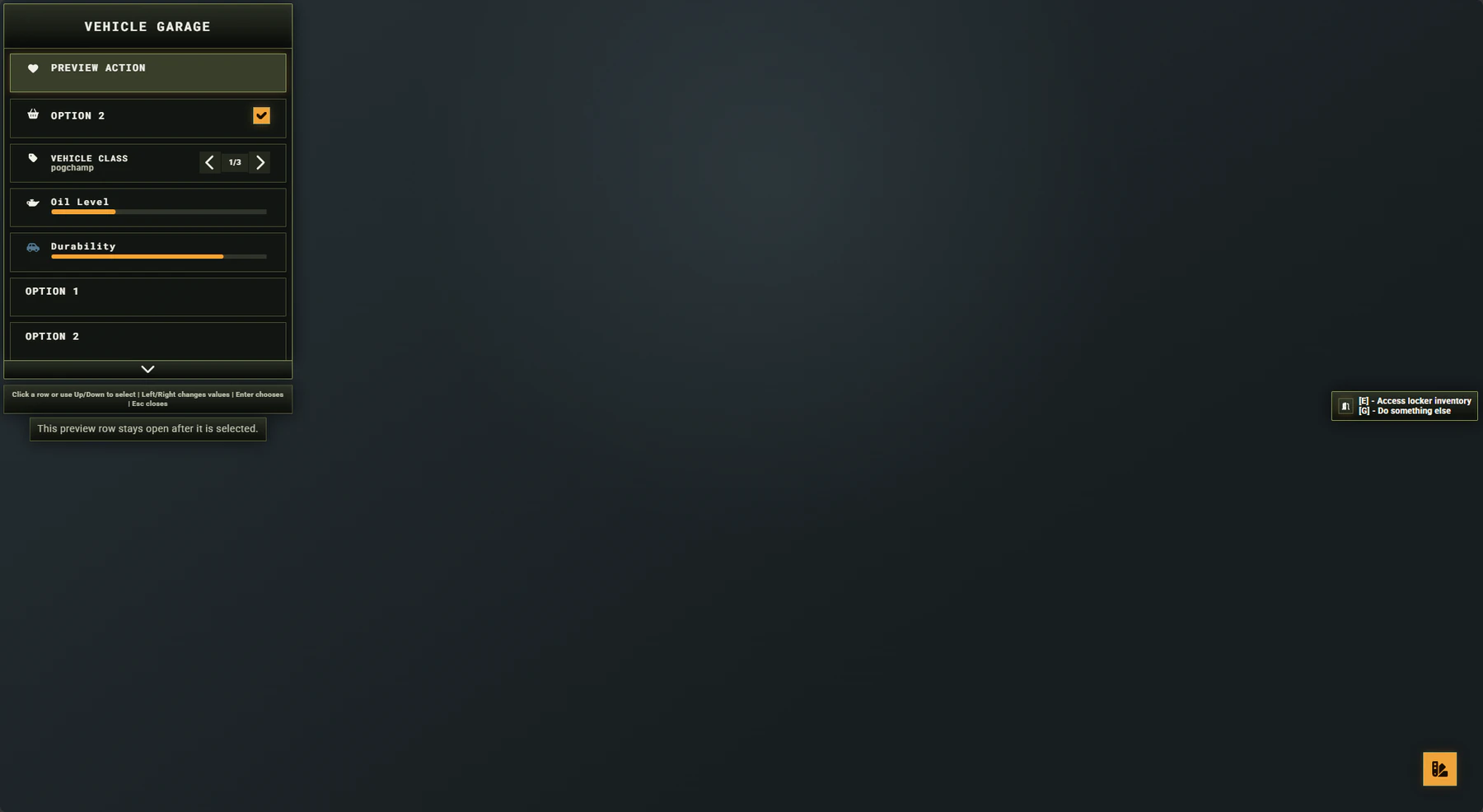 Ironclad OX interface preview showing the redesigned list menu.
